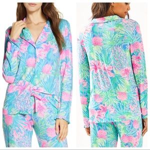 Lilly Pulitzer Swizzle Ruffle Pajama Top